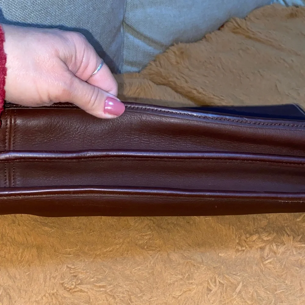 Coach Dark Brown Leather Briefcase